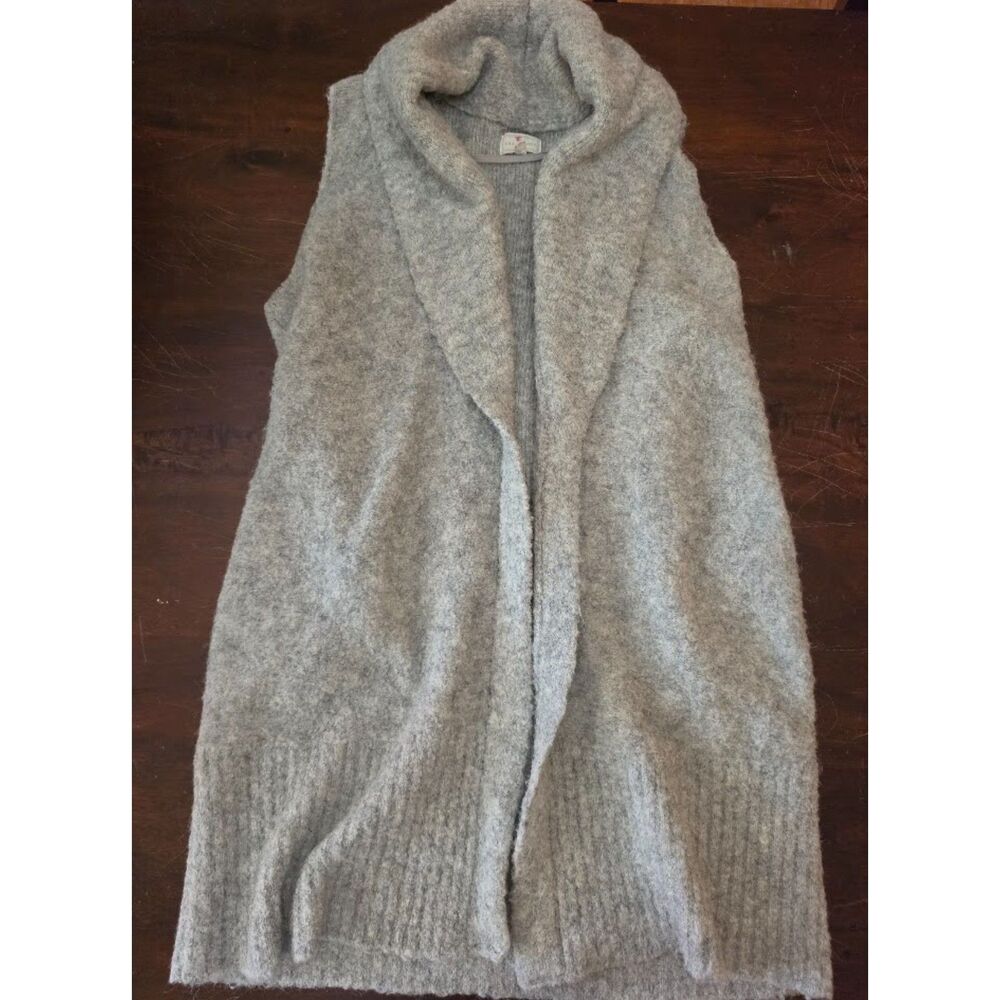 Grey Long Sweater duster Size S